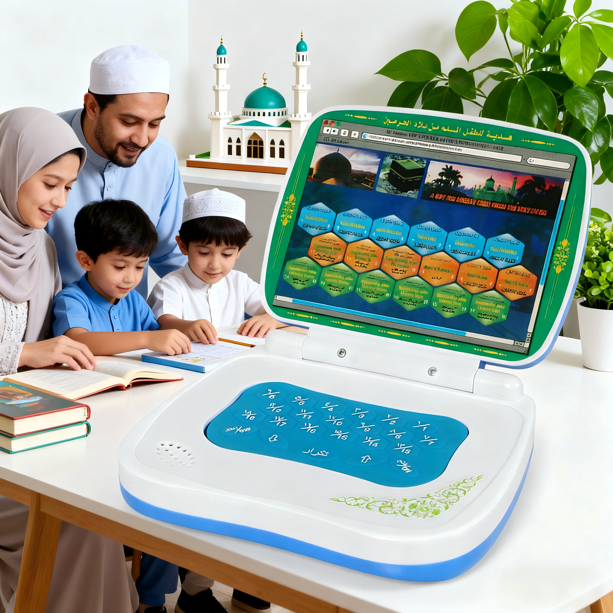 Kids Quran Toys - Foldable Quran Learning Tablet for Kids
