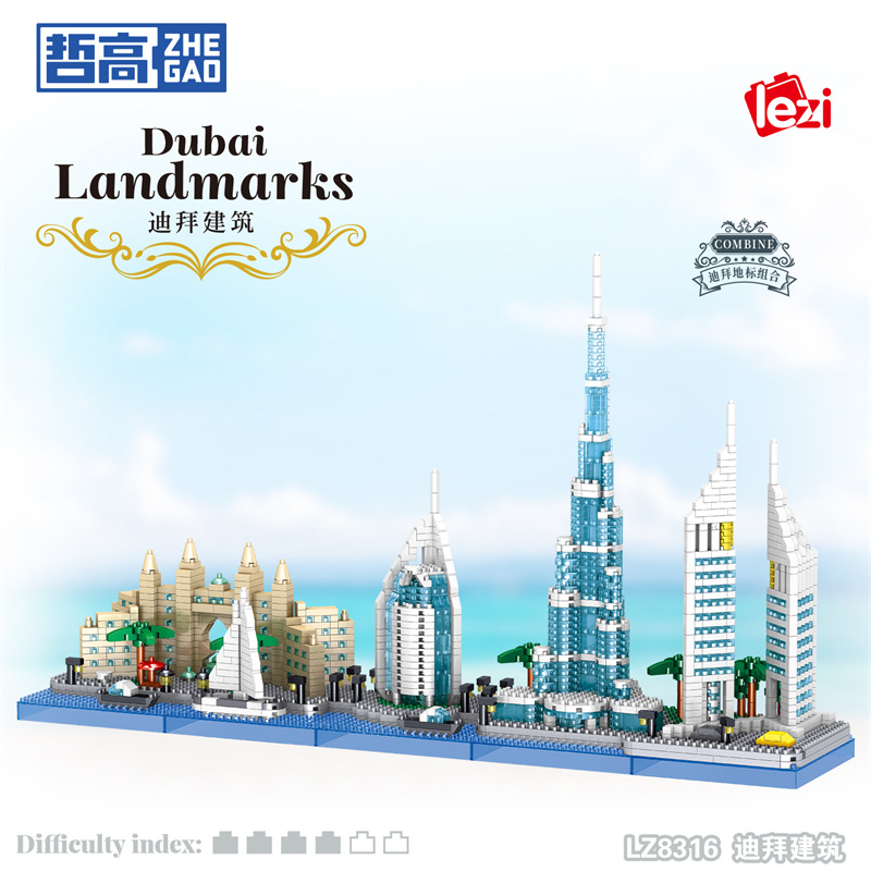 Kids Toys Dubai - Dubai Skyline Architecture Building Burj Khalifa