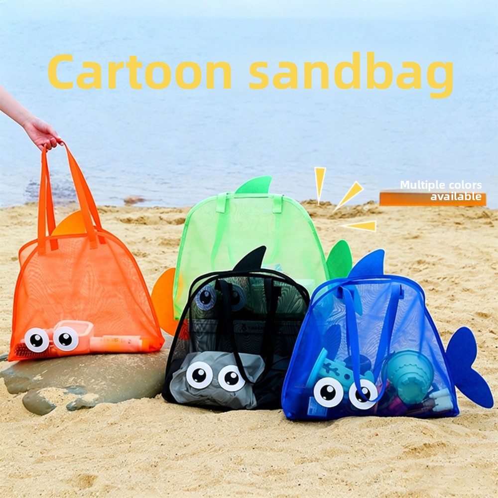 Kids' Toy - Kids Mesh Beach Bags Colorful Cartoon