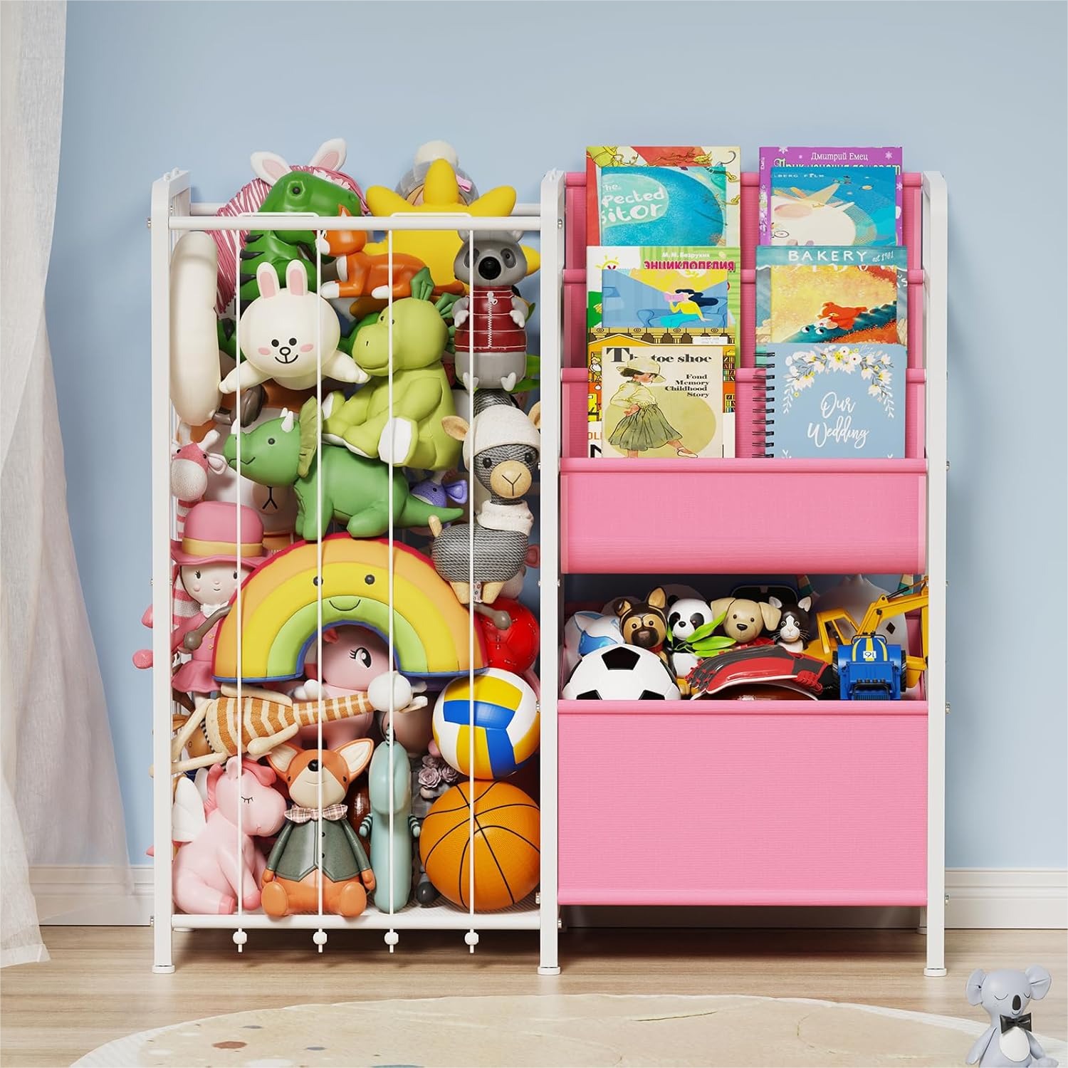 Kids' Toy - 3-Tier Kids Bookshelf and Toy Storage