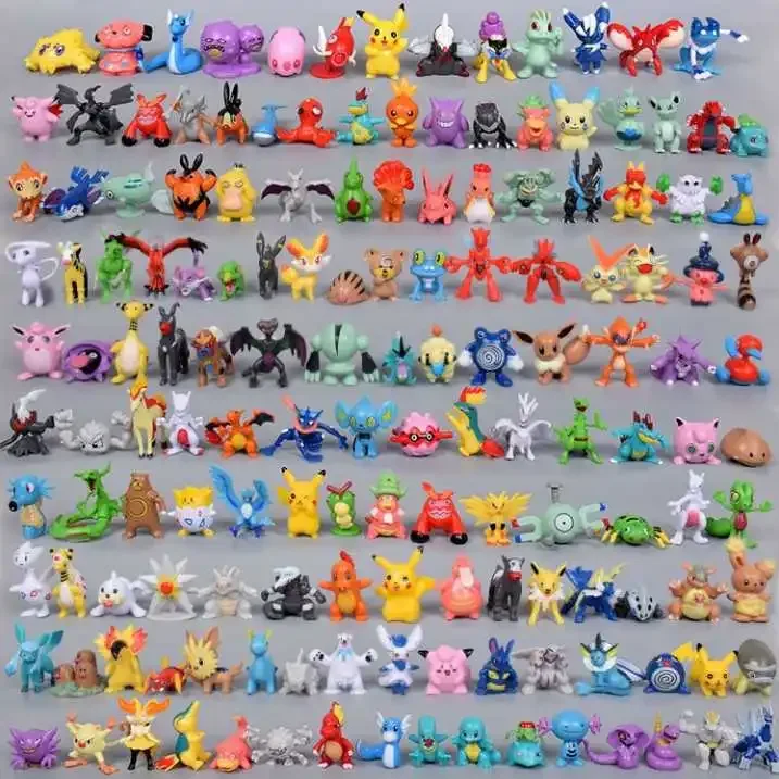 Kids Toys Idea - 24-144pcs Pokemon Figure Model Pikachu Anime