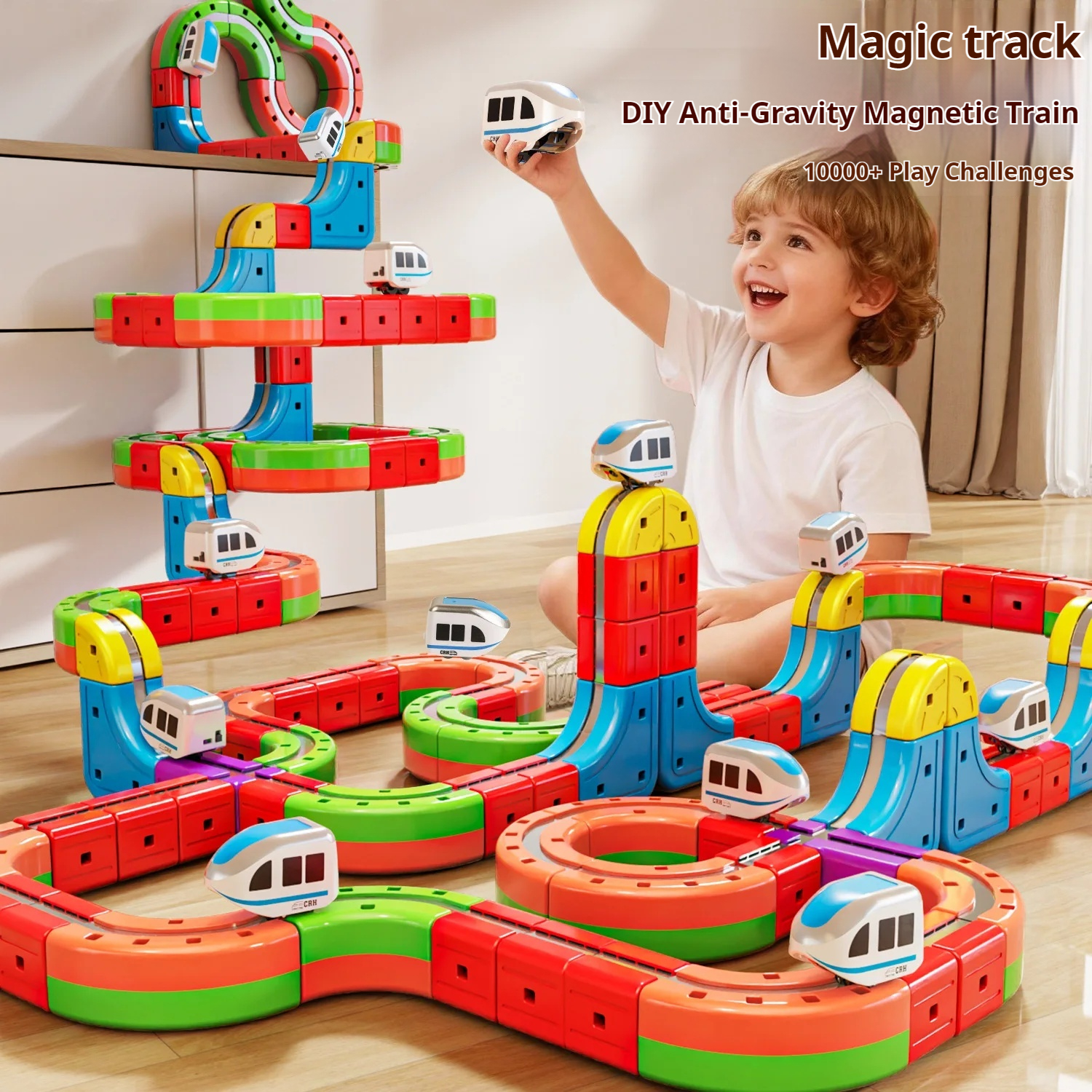 Magic Transformable Cube Magne - đánh giá và giá Toy Train Track Set