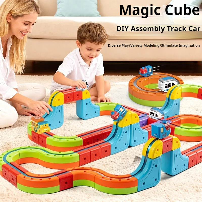 Magic Transformable Cube Magne - đánh giá và giá Toy Train Track Set