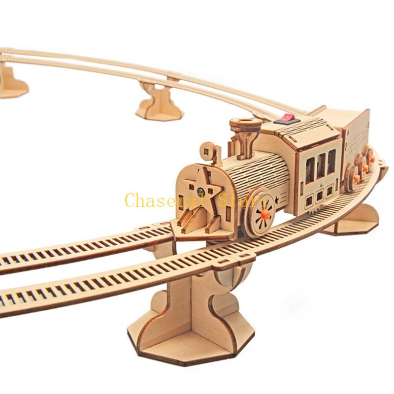 E7CE Wooden Science Toy Train  - đánh giá và giá Toy Train Track Set