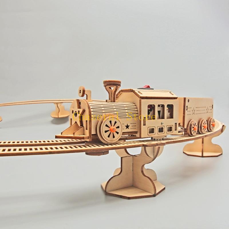 E7CE Wooden Science Toy Train  - đánh giá và giá Toy Train Track Set