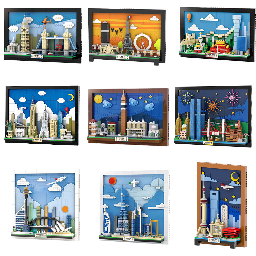 City Postcard Building Blocks  - đánh giá và giá Kids Toys Dubai