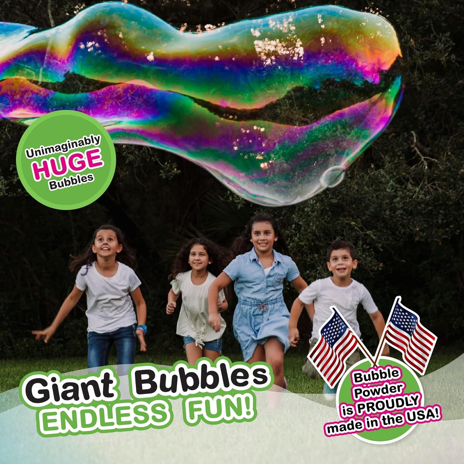 Giant Bubble Wand Kit: 3 Gallo - đánh giá và giá Kids Toys Made In Usa