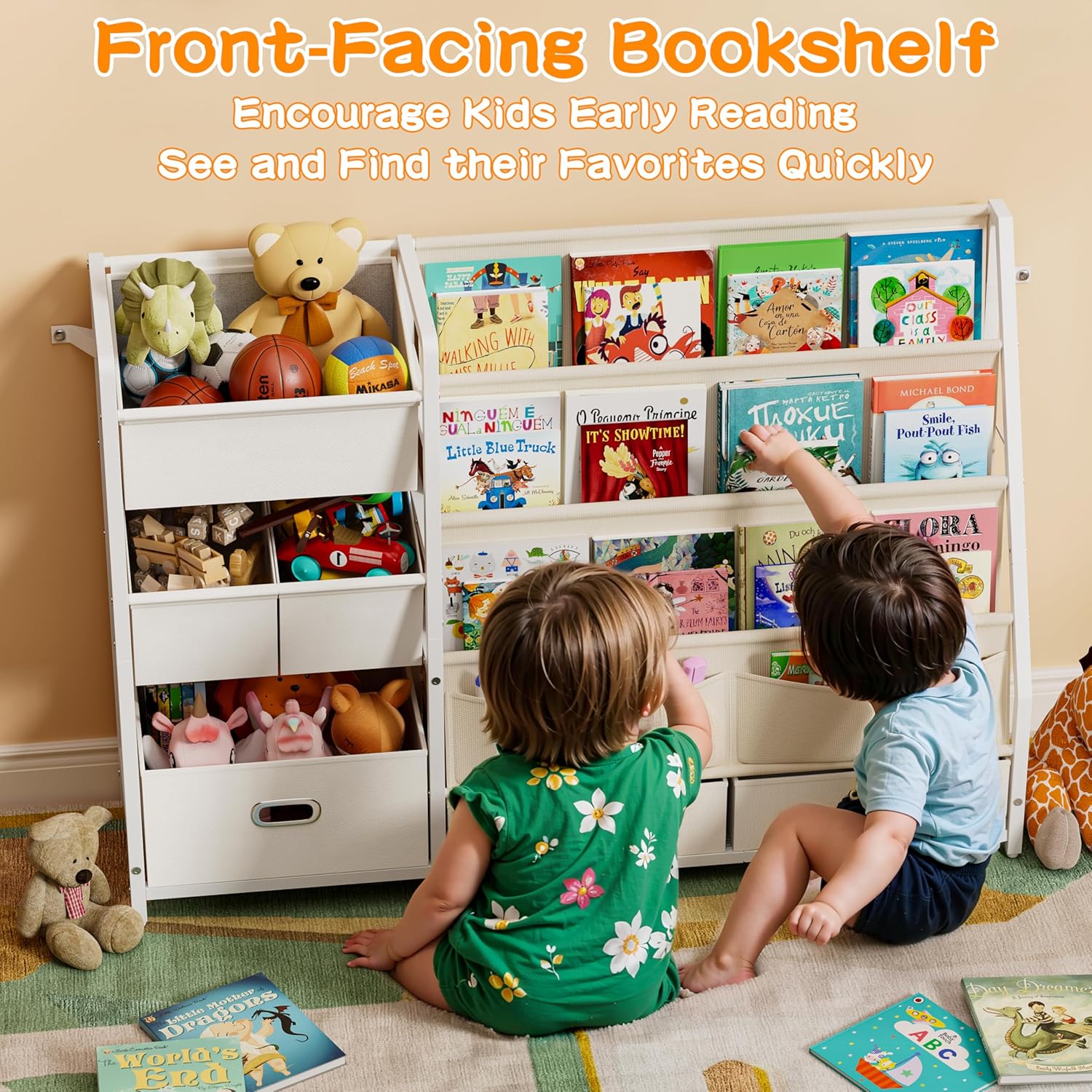 Kids Bookshelf and Toy Storage - đánh giá và giá Kids' Toy