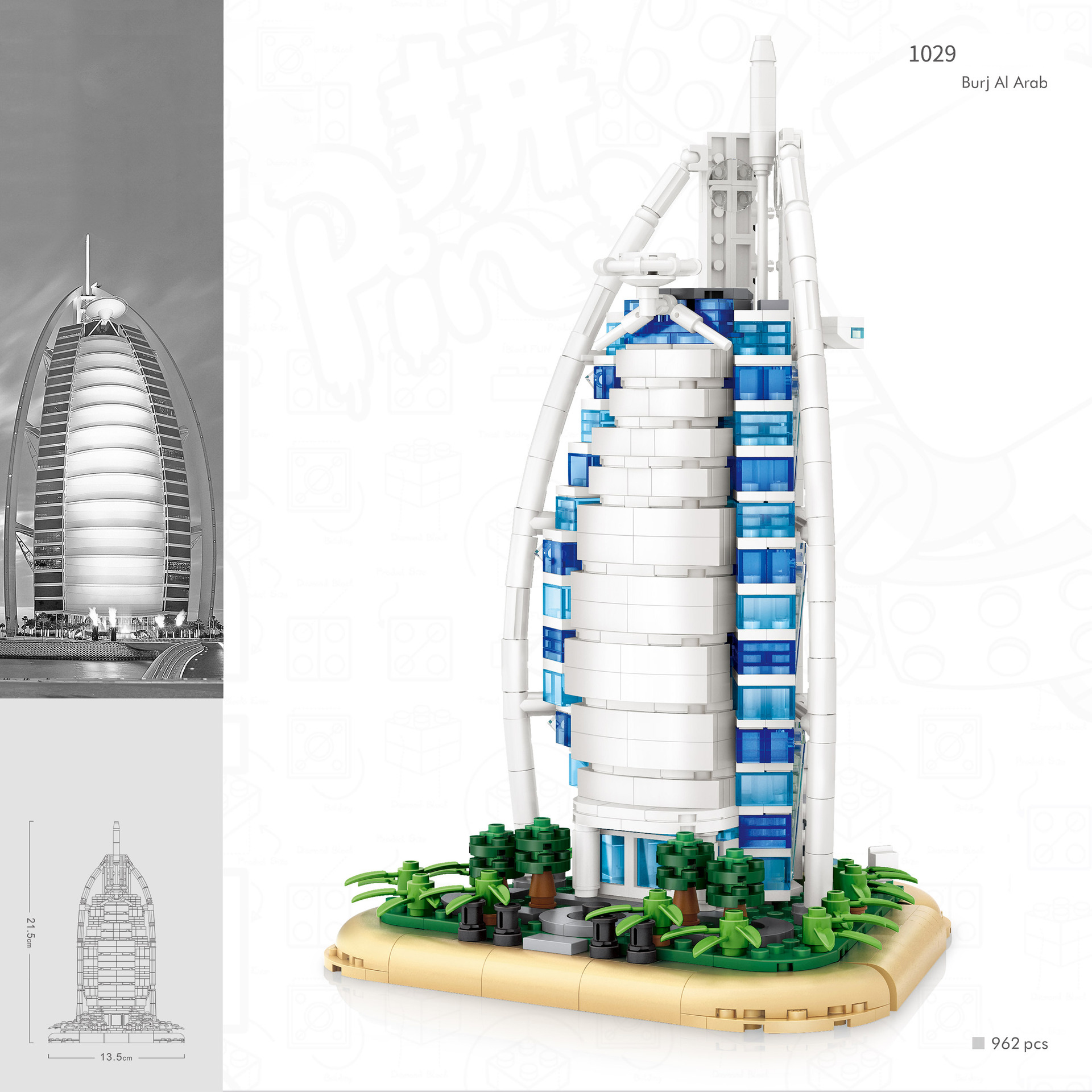 World Famous Architecure Burj  - đánh giá và giá Kids Toys Dubai