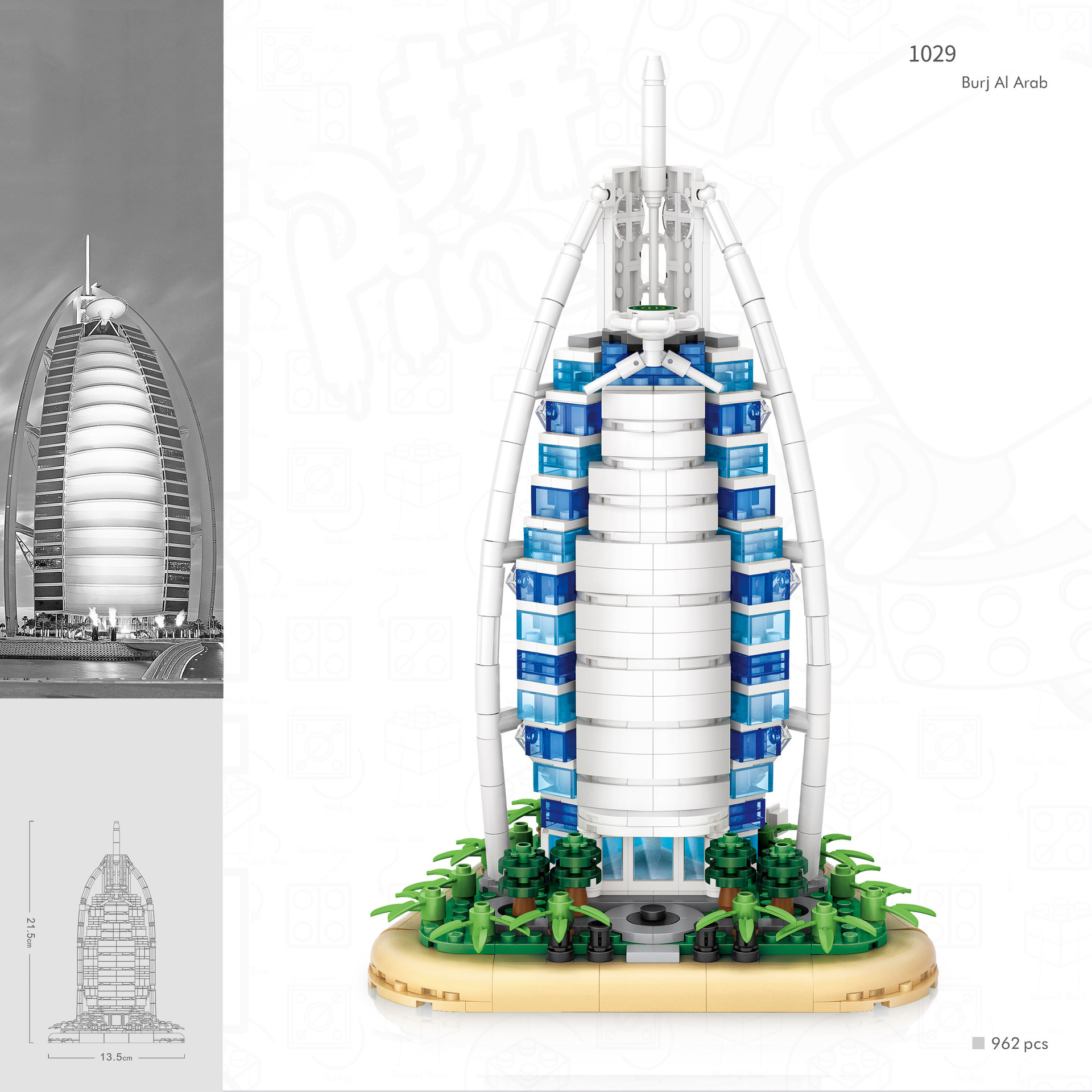 World Famous Architecure Burj  - đánh giá và giá Kids Toys Dubai