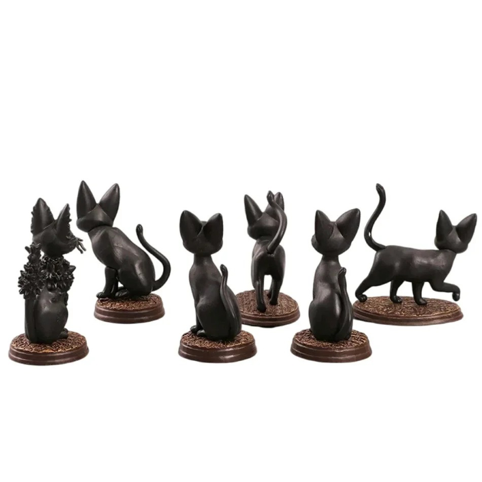 6pcs/set Cartoon Black Cat Jij - đánh giá và giá Kids Toys Jiji